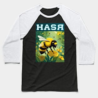 Great Yellow Bumblebee (Design 1) Baseball T-Shirt